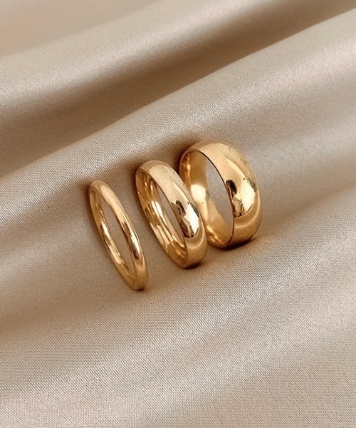 KOR(ケーオーアール)の「3連 デザインリング 重ね付け ラインストーン(リング・レディース・ゴールド系その他/ゴールド系その他2/ゴールド系その他3/ゴールド系その他4/ゴールド系その他5/ゴールド系その他6・ONESIZE)」の7枚目の写真