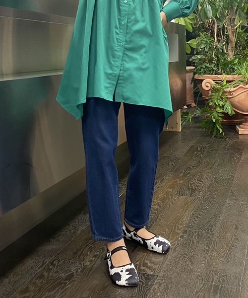 AS KNOW AS PINKY(アズノゥアズピンキー)の「バリエーションスタンダードデニム(デニムパンツ・レディース・インディゴブルー/ブルー系その他/ライトインディゴブルー・S/M/L)」の2枚目の写真