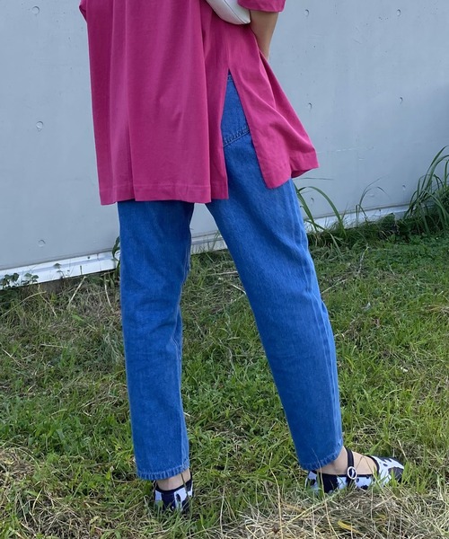 AS KNOW AS PINKY(アズノゥアズピンキー)の「バリエーションスタンダードデニム(デニムパンツ・レディース・インディゴブルー/ブルー系その他/ライトインディゴブルー・S/M/L)」の21枚目の写真