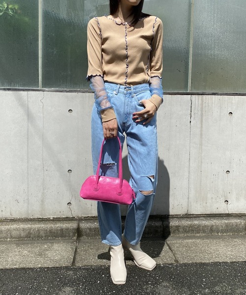 AS KNOW AS PINKY(アズノゥアズピンキー)の「バリエーションスタンダードデニム(デニムパンツ・レディース・インディゴブルー/ブルー系その他/ライトインディゴブルー・S/M/L)」の18枚目の写真