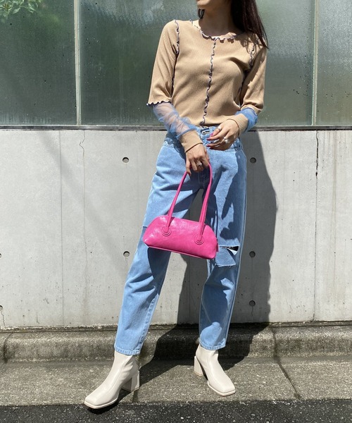 AS KNOW AS PINKY(アズノゥアズピンキー)の「バリエーションスタンダードデニム(デニムパンツ・レディース・インディゴブルー/ブルー系その他/ライトインディゴブルー・S/M/L)」の19枚目の写真