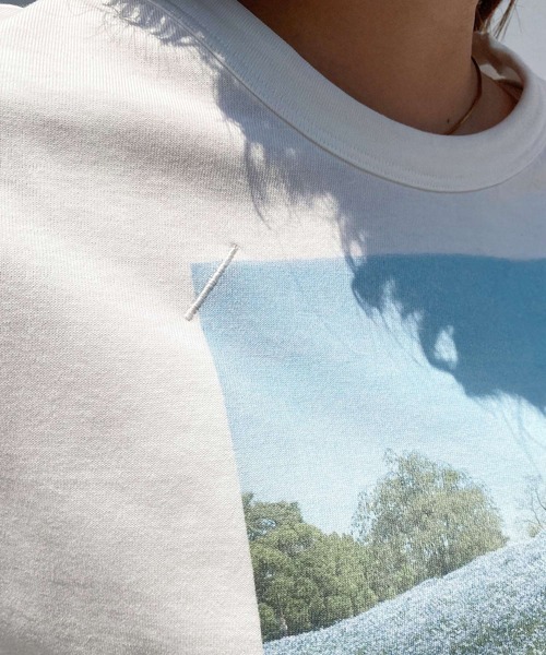 mimi toujours（ミミトゥジュール）の「Tシャツ ロング フォトプリント omom×mimi toujours（Tシャツ/カットソー・レディース・ホワイト系その他/ホワイト系その他2・M）」の14枚目の写真