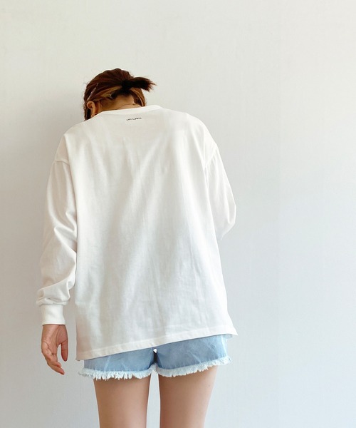 mimi toujours（ミミトゥジュール）の「Tシャツ ロング フォトプリント omom×mimi toujours（Tシャツ/カットソー・レディース・ホワイト系その他/ホワイト系その他2・M）」の16枚目の写真