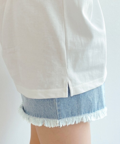 mimi toujours（ミミトゥジュール）の「Tシャツ ロング フォトプリント omom×mimi toujours（Tシャツ/カットソー・レディース・ホワイト系その他/ホワイト系その他2・M）」の3枚目の写真