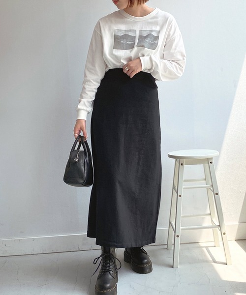 mimi toujours（ミミトゥジュール）の「Tシャツ ロング フォトプリント omom×mimi toujours（Tシャツ/カットソー・レディース・ホワイト系その他/ホワイト系その他2・M）」の12枚目の写真