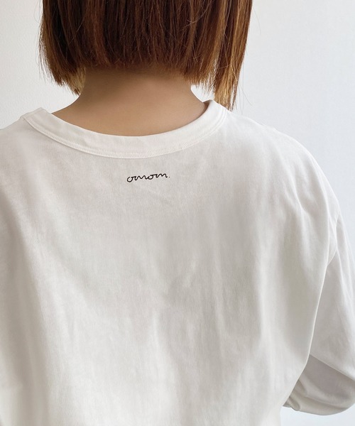 mimi toujours（ミミトゥジュール）の「Tシャツ ロング フォトプリント omom×mimi toujours（Tシャツ/カットソー・レディース・ホワイト系その他/ホワイト系その他2・M）」の10枚目の写真