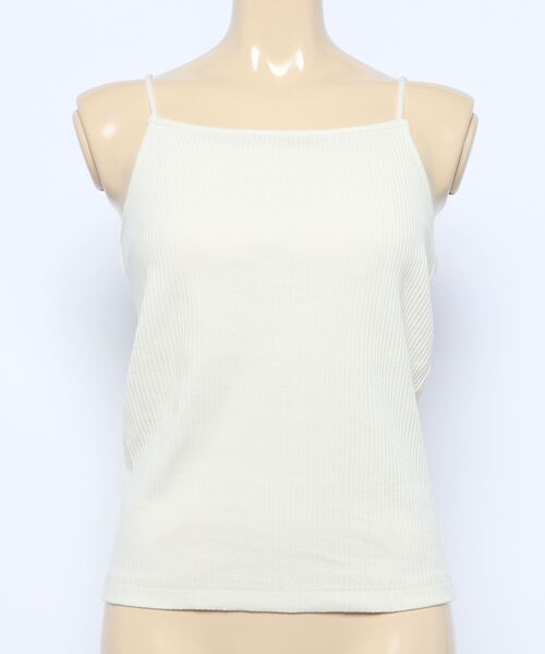 archives（アルシーヴ）の「パット付きダブルストラップキャミソール（キャミソール・レディース・ブラック/ブルー/オフホワイト/グリーン・MEDIUM）」の7枚目の写真