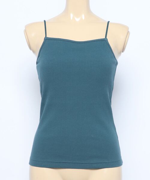 archives（アルシーヴ）の「パット付きダブルストラップキャミソール（キャミソール・レディース・ブラック/ブルー/オフホワイト/グリーン・MEDIUM）」の10枚目の写真