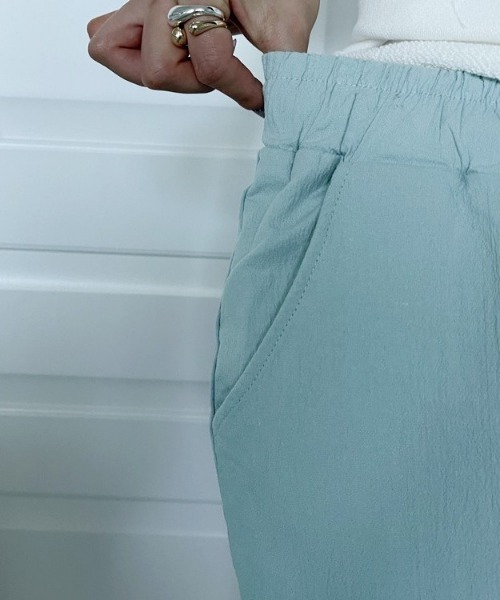 NANING9（ナンニング）の「NANING9 スパンバンディングパンツ（その他パンツ・レディース・アイボリー/スカイブルー・FREE）」の11枚目の写真