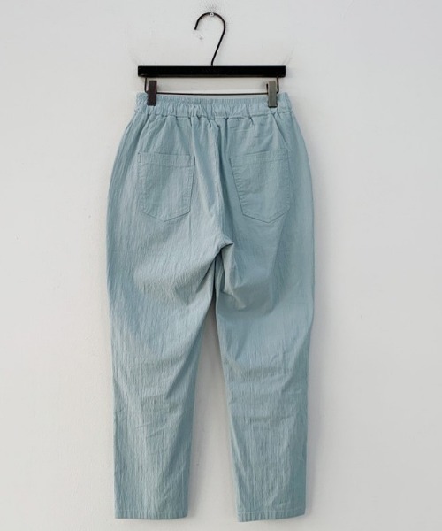 NANING9（ナンニング）の「NANING9 スパンバンディングパンツ（その他パンツ・レディース・アイボリー/スカイブルー・FREE）」の4枚目の写真