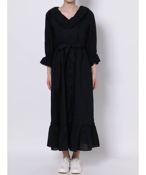 jouetie（ジュエティ）の「カットワークコットンワンピース（ワンピース・レディース・オフホワイト/ブラック/イエロー・MEDIUM）」の20枚目の写真