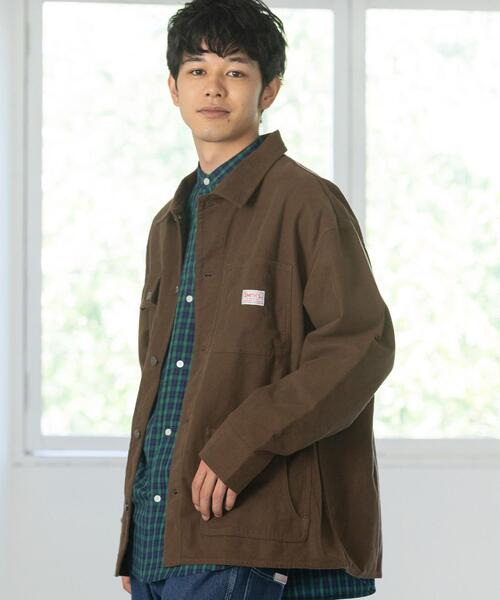 coen（コーエン）の「SMITH’S(スミス)別注カバーオールジャケット（カバーオール・メンズ・コバルトブルー/ブラウン・X-LARGE/SMALL/MEDIUM/LARGE）」の8枚目の写真