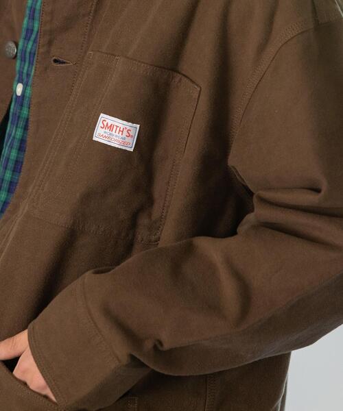coen（コーエン）の「SMITH’S(スミス)別注カバーオールジャケット（カバーオール・メンズ・コバルトブルー/ブラウン・X-LARGE/SMALL/MEDIUM/LARGE）」の4枚目の写真