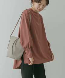 KBF+ | KBF+ サイドドロストハイネックブラウス∴(シャツ/ブラウス)