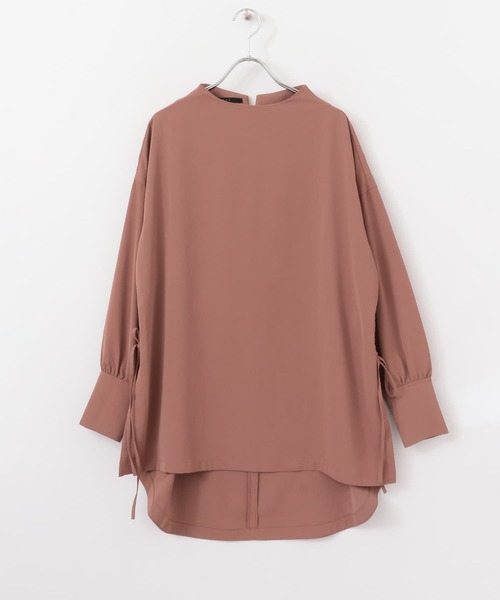 KBF+（ケービーエフプラス）の「KBF+　サイドドロストハイネックブラウス∴（シャツ/ブラウス・レディース・ブラウン系その他・ONE）」の5枚目の写真