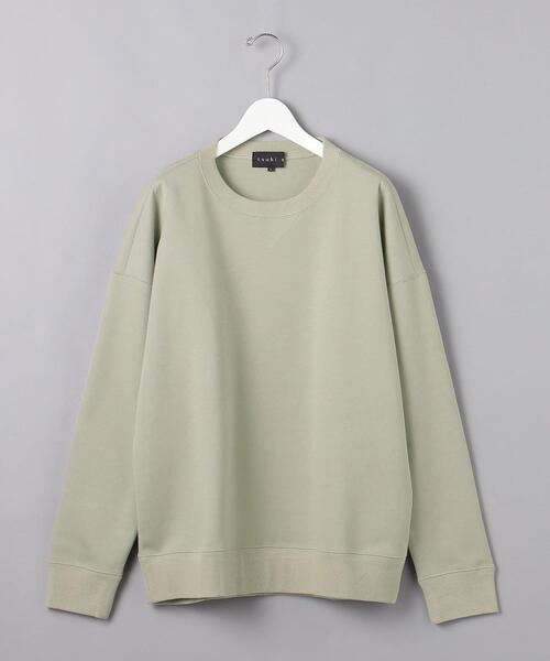 tsuki.s（ツキドットエス）の「＜tsuki.s（ツキドットエス）＞ エアジャージ クルーネック（Tシャツ/カットソー・メンズ・オフホワイト/オリーブ/ライム・S/M/L）」の3枚目の写真