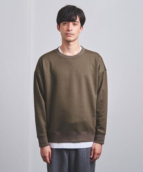 tsuki.s（ツキドットエス）の「＜tsuki.s（ツキドットエス）＞ エアジャージ クルーネック（Tシャツ/カットソー・メンズ・オフホワイト/オリーブ/ライム・S/M/L）」の12枚目の写真