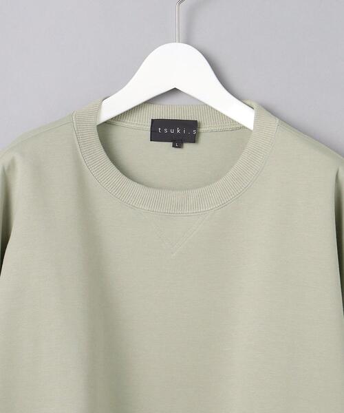 tsuki.s（ツキドットエス）の「＜tsuki.s（ツキドットエス）＞ エアジャージ クルーネック（Tシャツ/カットソー・メンズ・オフホワイト/オリーブ/ライム・S/M/L）」の14枚目の写真