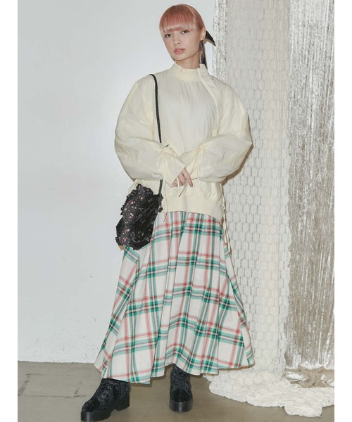 merry jenny（メリージェニー）の「flowerベロアフリルポシェット（ハンドバッグ・レディース・ブラック/アイボリー・FREE）」の20枚目の写真