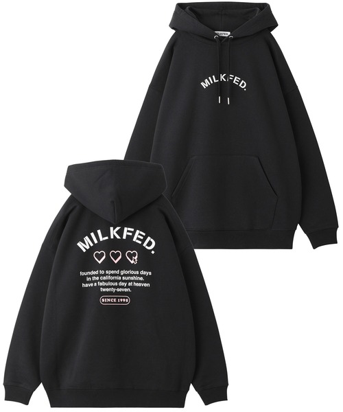 MILKFED.(ミルクフェド)の「CLICK HEART BIG HOODIE(パーカー・レディース・ブラック/ベージュ/オフホワイト/ライトパープル・ONE SIZE)」の22枚目の写真