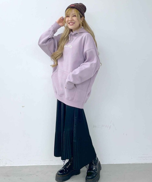 MILKFED.(ミルクフェド)の「CLICK HEART BIG HOODIE(パーカー・レディース・ブラック/ベージュ/オフホワイト/ライトパープル・ONE SIZE)」の16枚目の写真