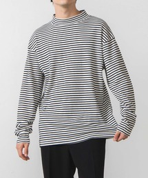 WEGO | WEGO/スムースボーダーモックネックTシャツ(Tシャツ/カットソー)