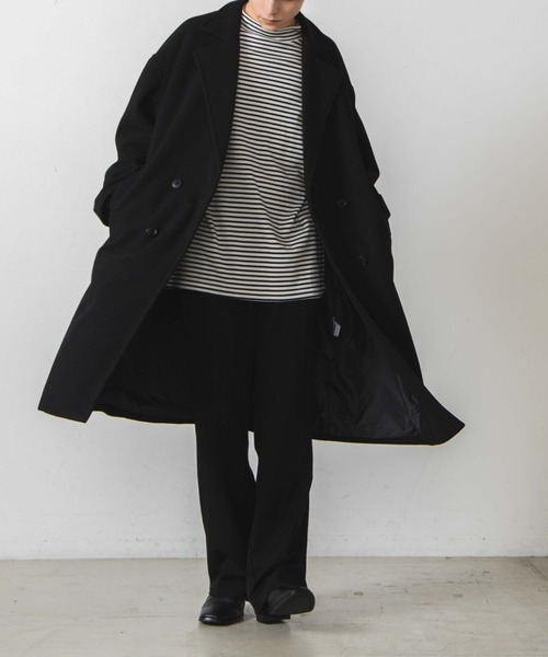 WEGO（ウィゴー）の「WEGO/スムースボーダーモックネックTシャツ（Tシャツ/カットソー・メンズ・ホワイト系その他5・SMALL/MEDIUM/LARGE）」の6枚目の写真