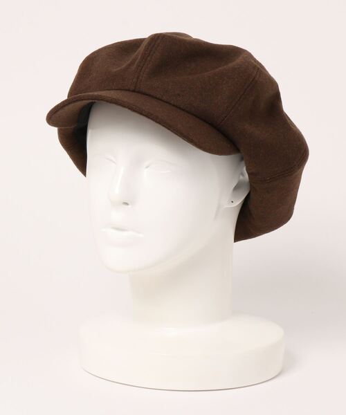 無（ム）の「MELTON CASQUETTE【メルトンキャスケット】（キャスケット・メンズ・カーキ/ブラウン/ブラック/チャコールグレー・FREE）」の4枚目の写真