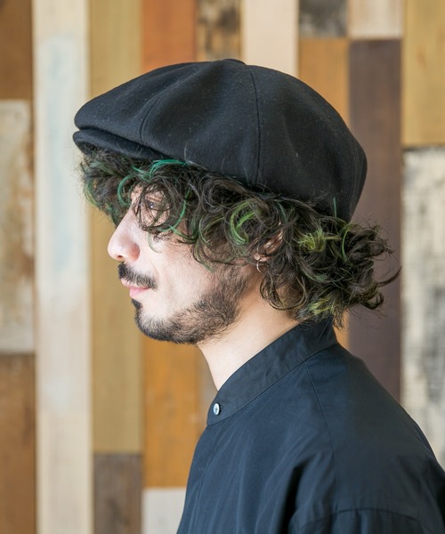 無（ム）の「MELTON CASQUETTE【メルトンキャスケット】（キャスケット・メンズ・カーキ/ブラウン/ブラック/チャコールグレー・FREE）」の8枚目の写真