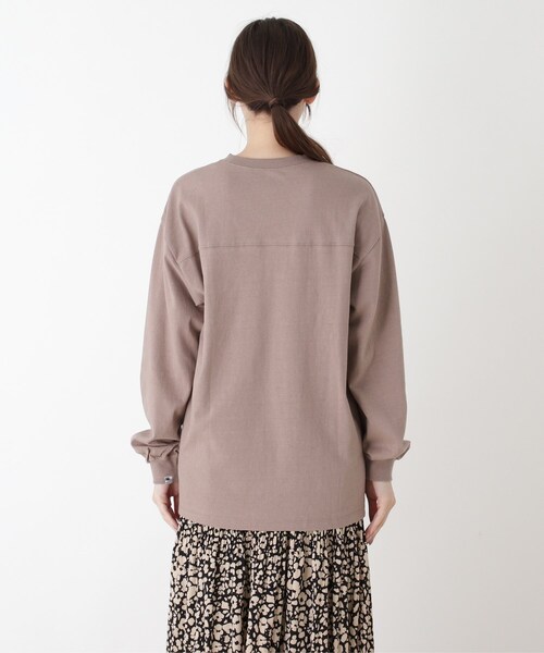 SHOO・LA・RUE（シューラルー）の「◆【M-LL/USAコットン】プリントロンTEE（Tシャツ/カットソー・レディース・チャコールグレー/サンドベージュ/ベージュ系その他5/ベージュ系その他2・02/03/04）」の5枚目の写真