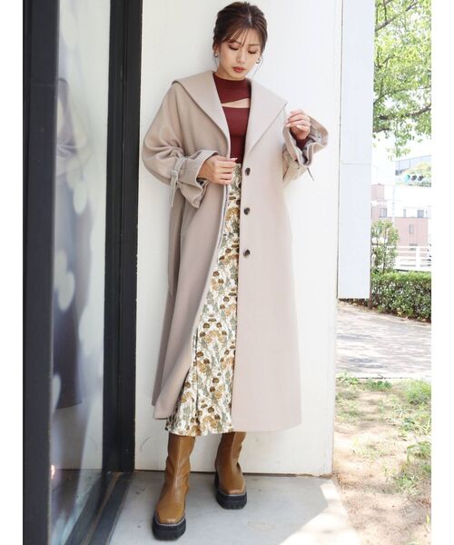 MURUA（ムルーア）の「変形ネックニット（ニット/セーター・レディース・アイボリー/ブラック/モカ/ベージュ/ブルー/ブラウン・FREE）」の21枚目の写真