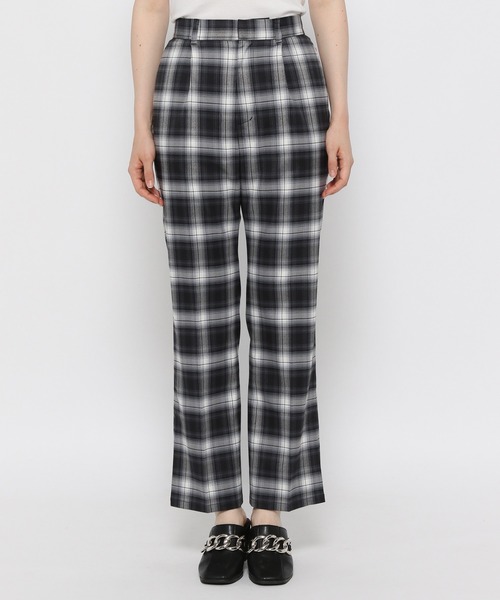 PAGEBOY（ページボーイ）の「オンブレチェックタックパンツ（その他パンツ・レディース・ブラック/オフホワイト・FREE）」の18枚目の写真
