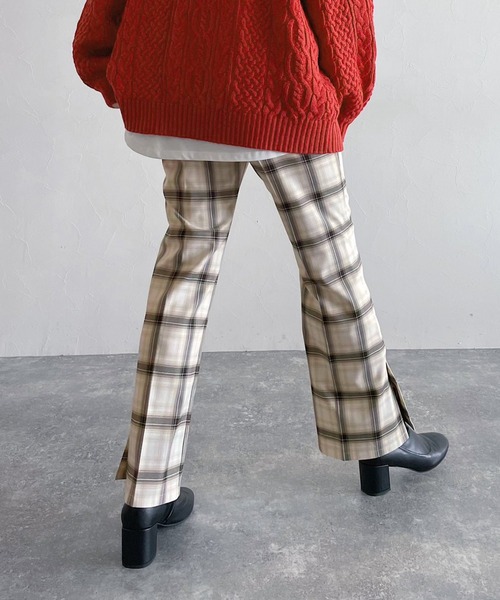 PAGEBOY（ページボーイ）の「オンブレチェックタックパンツ（その他パンツ・レディース・ブラック/オフホワイト・FREE）」の17枚目の写真