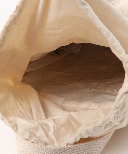 チャイハネ（チャイハネ）の「【チャイハネ】オルテガ柄巾着バケツバッグ（トートバッグ・レディース・ベージュ/ブラウン/グレー/ライトブルー・FREE）」の9枚目の写真