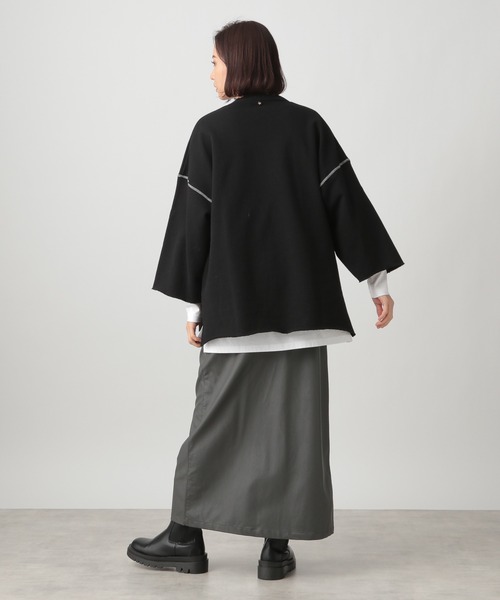 Ezick(エジック)の「【人気WEARISTA別注】レイヤードスエットプルオーバー(スウェット・レディース・ブラック/ブラウン・FREE)」の14枚目の写真