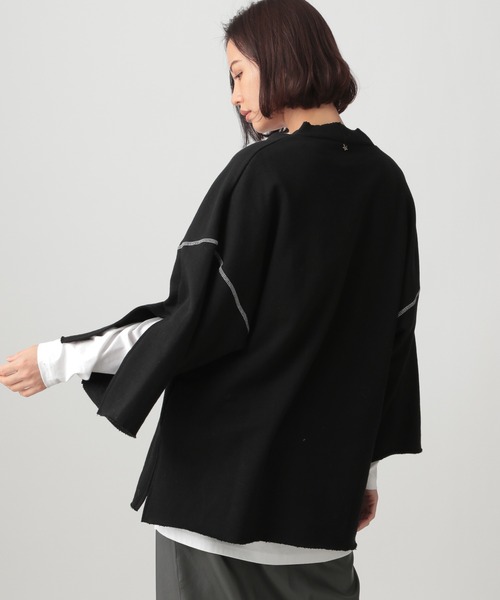 Ezick(エジック)の「【人気WEARISTA別注】レイヤードスエットプルオーバー(スウェット・レディース・ブラック/ブラウン・FREE)」の20枚目の写真