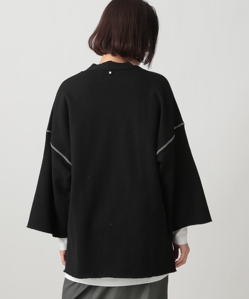 Ezick(エジック)の「【人気WEARISTA別注】レイヤードスエットプルオーバー(スウェット・レディース・ブラック/ブラウン・FREE)」の8枚目の写真