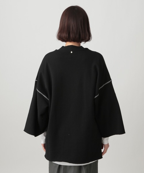 Ezick(エジック)の「【人気WEARISTA別注】レイヤードスエットプルオーバー(スウェット・レディース・ブラック/ブラウン・FREE)」の12枚目の写真