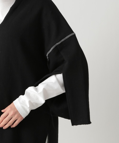 Ezick(エジック)の「【人気WEARISTA別注】レイヤードスエットプルオーバー(スウェット・レディース・ブラック/ブラウン・FREE)」の9枚目の写真