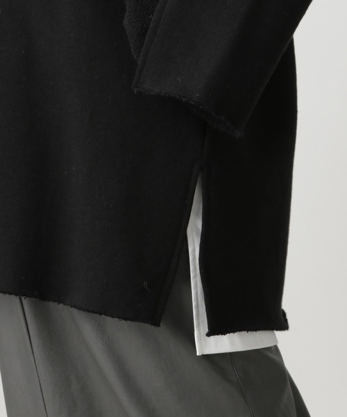 Ezick(エジック)の「【人気WEARISTA別注】レイヤードスエットプルオーバー(スウェット・レディース・ブラック/ブラウン・FREE)」の6枚目の写真