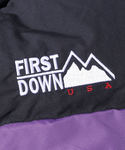 FIRST DOWN（ファーストダウン）の「First Down/ファーストダウン BUBBLE DOWN JKT ダウンジャケット ブランドロゴ リバーシブル（ダウンジャケット/コート・メンズ・ベージュ/パープル/オフホワイト/カモフラージュ/ブラウン系カモフラージュ・M/L/XL）」の15枚目の写真