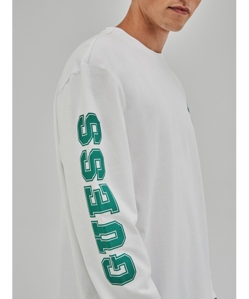 GUESS ORIGINALS（ゲスオリジナルズ）の「GuessOriginals/ゲスオリジナルス/ベアーロングスリーブTシャツ/BearPhillip L/S TE-Shirts（Tシャツ/カットソー・メンズ・ブラック/ホワイト・MEDIUM/LARGE/SMALL）」の5枚目の写真