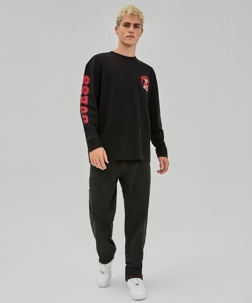 GUESS ORIGINALS（ゲスオリジナルズ）の「GuessOriginals/ゲスオリジナルス/ベアーロングスリーブTシャツ/BearPhillip L/S TE-Shirts（Tシャツ/カットソー・メンズ・ブラック/ホワイト・MEDIUM/LARGE/SMALL）」の10枚目の写真