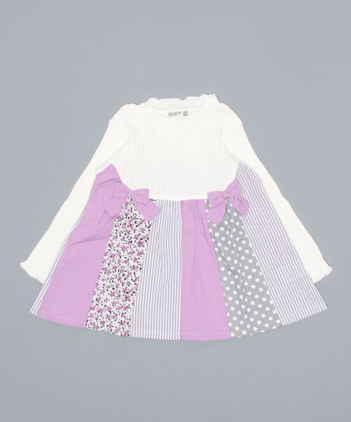 RAGMART（ラグマート）の「パッチワークチュニックTシャツ（ワンピース・キッズ・オフホワイト/グリーン・110cm/100cm/120cm/130cm）」の10枚目の写真