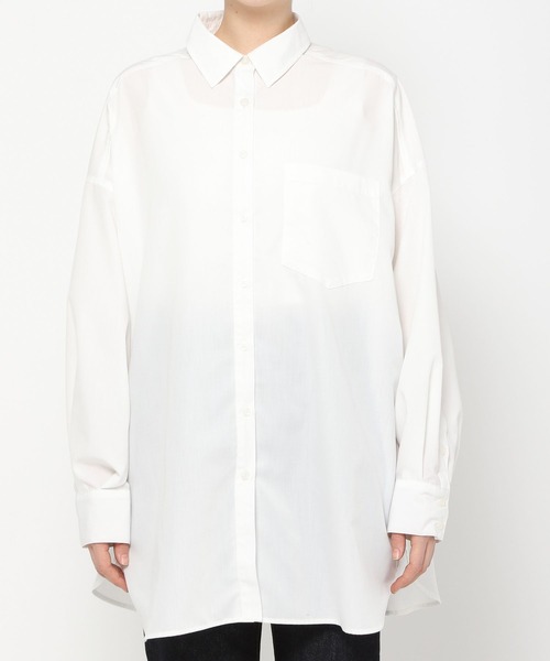 PAGEBOY(ページボーイ)の「コットンライクダッドシャツ(シャツ/ブラウス・レディース・ブラック/オフホワイト/ブルー・FREE)」の15枚目の写真