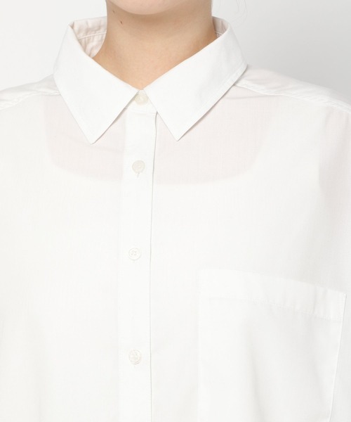 PAGEBOY(ページボーイ)の「コットンライクダッドシャツ(シャツ/ブラウス・レディース・ブラック/オフホワイト/ブルー・FREE)」の21枚目の写真