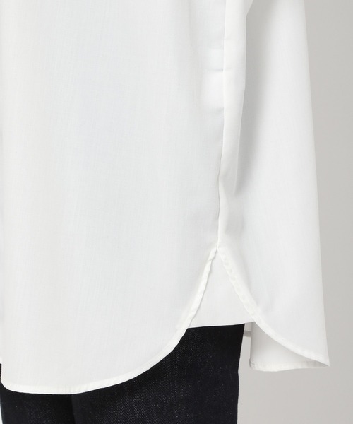 PAGEBOY(ページボーイ)の「コットンライクダッドシャツ(シャツ/ブラウス・レディース・ブラック/オフホワイト/ブルー・FREE)」の13枚目の写真