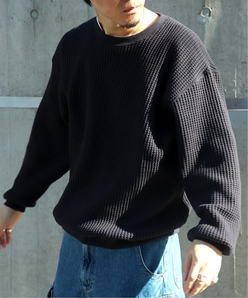 RELAXFIT(リラックスフィット)の「【RELAXFIT / リラックスフィット 】WISM 別注 WAFFLE HOUSE(Tシャツ/カットソー・メンズ・カーキ/ブラック・FREE)」の8枚目の写真