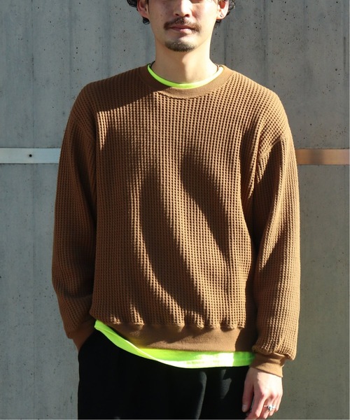 RELAXFIT(リラックスフィット)の「【RELAXFIT / リラックスフィット 】WISM 別注 WAFFLE HOUSE(Tシャツ/カットソー・メンズ・カーキ/ブラック・FREE)」の12枚目の写真