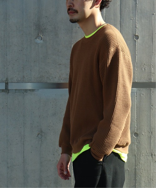 RELAXFIT(リラックスフィット)の「【RELAXFIT / リラックスフィット 】WISM 別注 WAFFLE HOUSE(Tシャツ/カットソー・メンズ・カーキ/ブラック・FREE)」の13枚目の写真